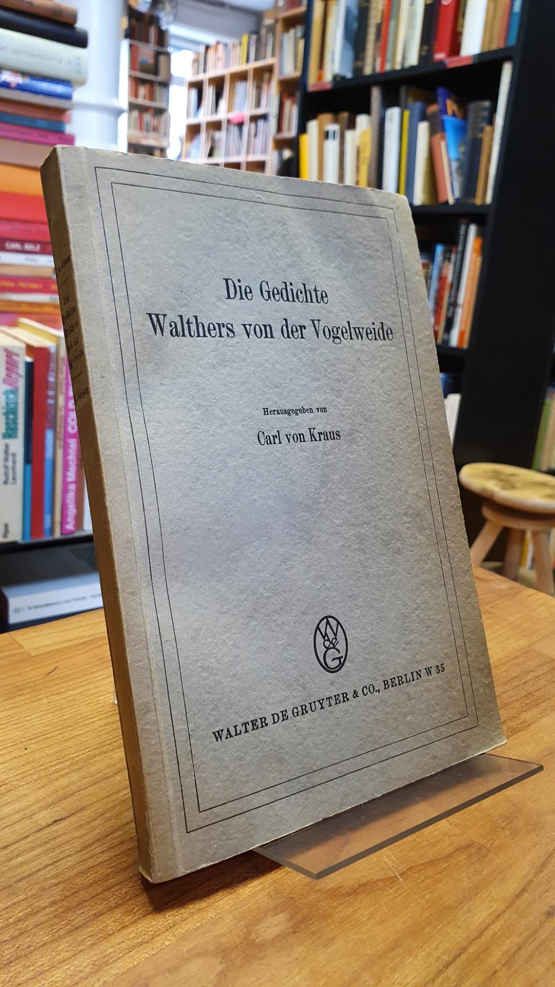 Walter, Die Gedichte Walthers von der Vogelweide,