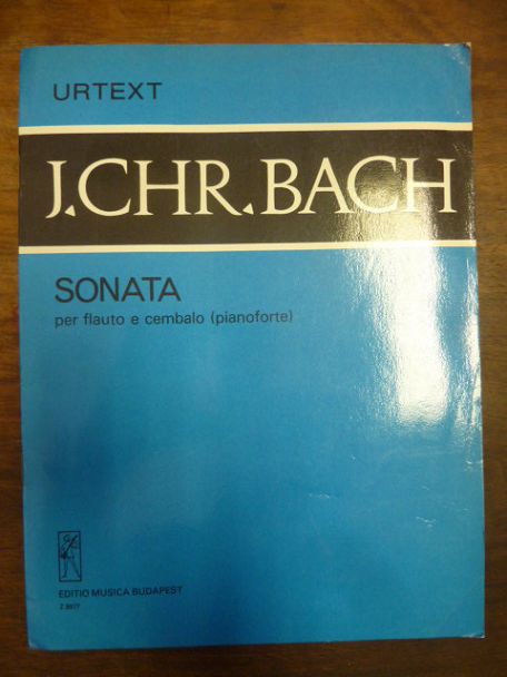Bach, Johann Christian Bach – Sonata para Flauta e Cembalo (Pianoforte) –  (Urte