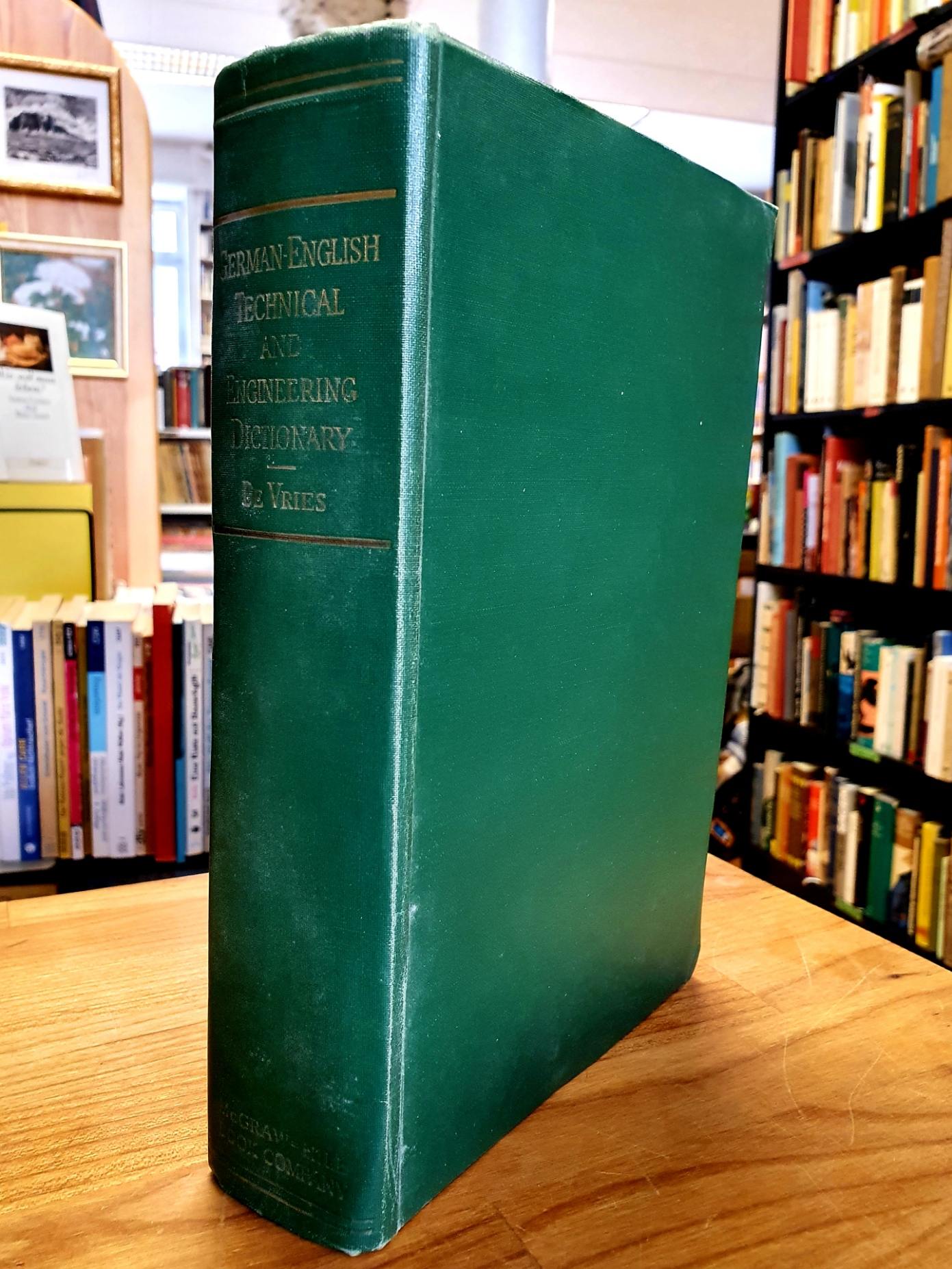 De Vries, German-English – Technical and Engineering Dictionary, De Vries, German-English – Technical and Engineering Dictionary,