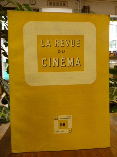Auriol, La Revue du Cinema – Cahiers mensuels de l’art du film, No. 16,