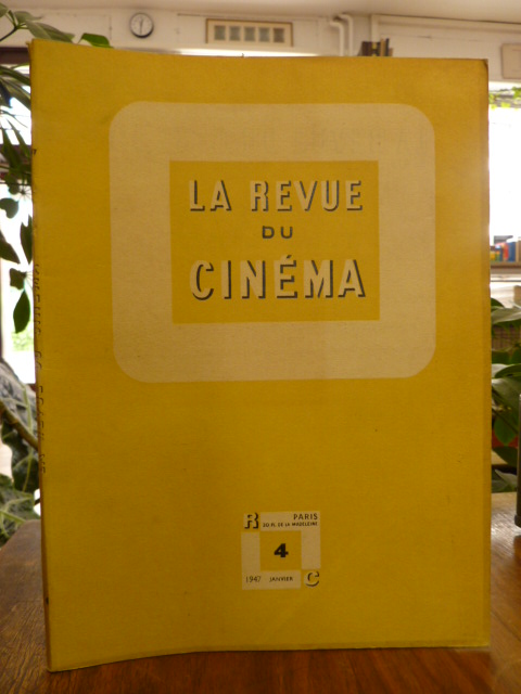 Auriol, La Revue du Cinema – Cahiers mensuels de l’art du film, No.4,