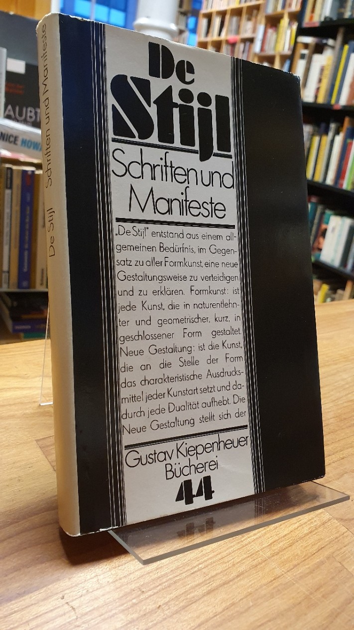 Bächler, De Stijl, Schriften und Manifeste – Zu einem theoretischen Konzept ästh