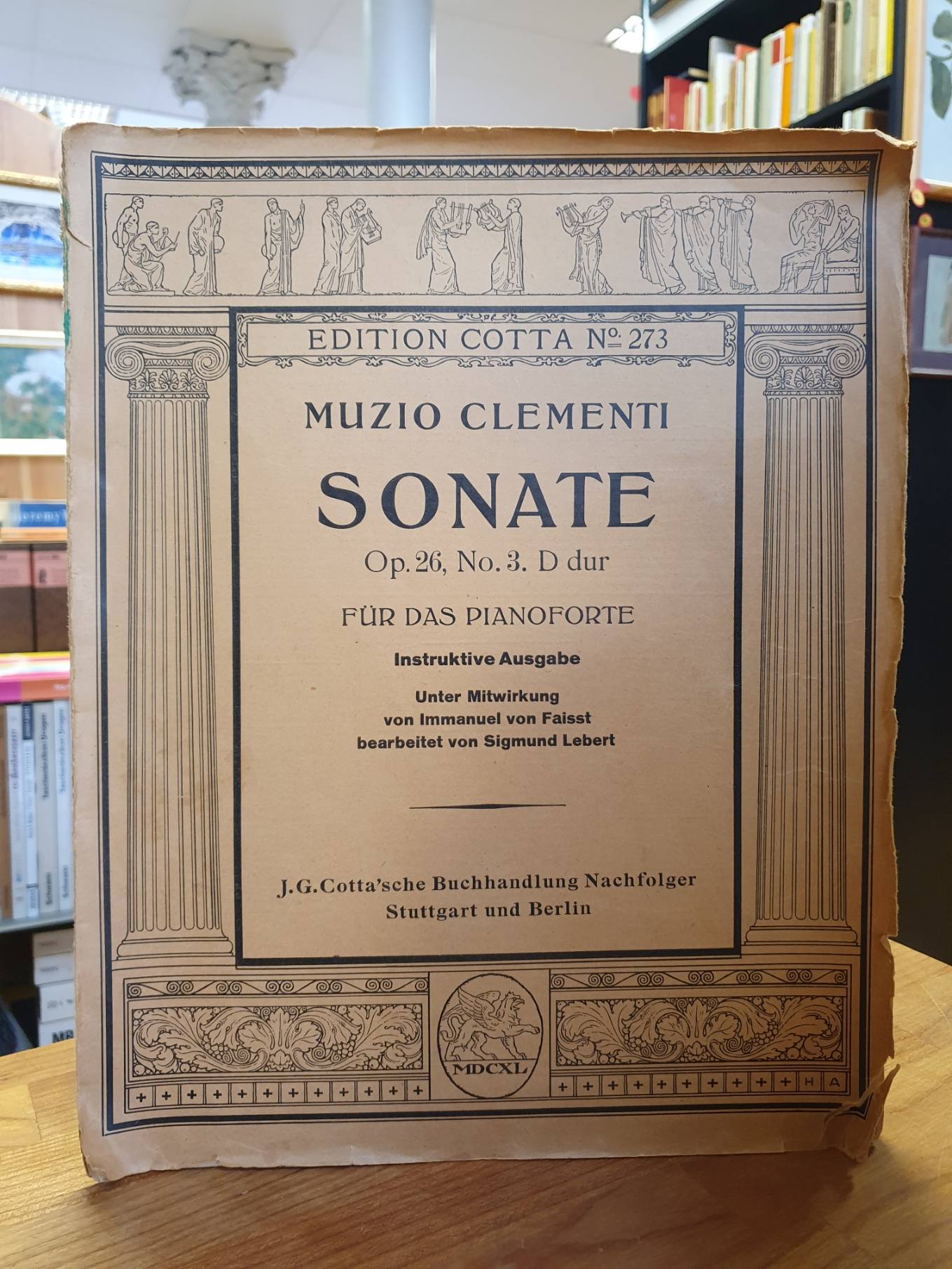 Clementi, Sonate Op. 26 No. 3 [!] : D Dur ; Für Das Pianoforte.