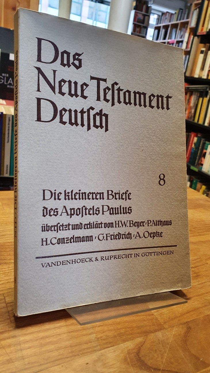 Lohse Eduard, Das Neue Testament Deutsch – Neues Göttiger Bibelwerk – herausgebe