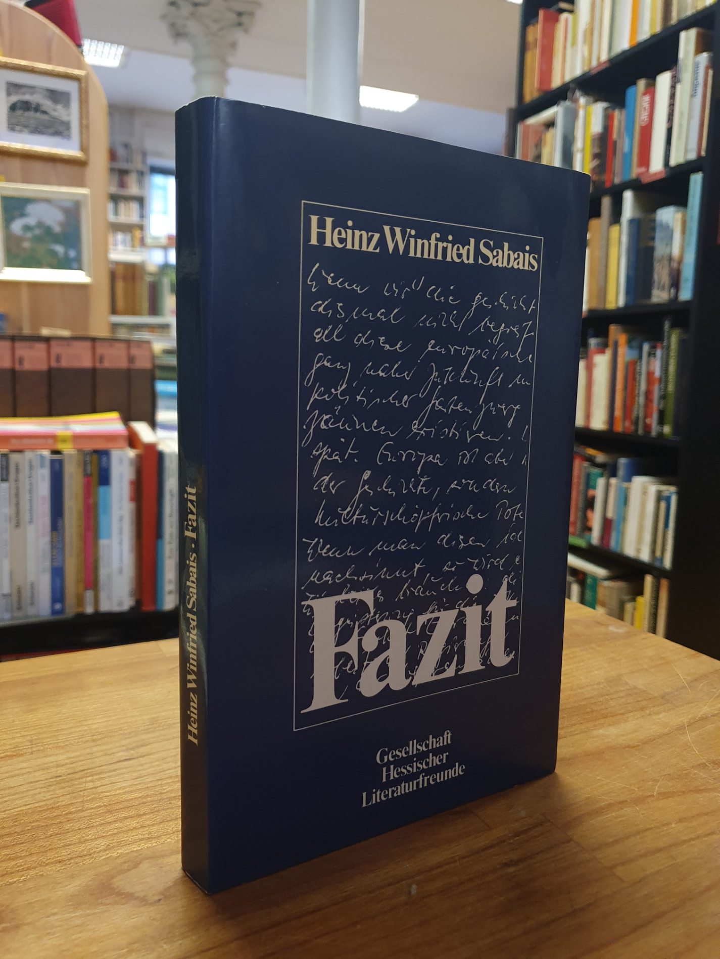 Sabais, Fazit – Gedichte und Prosa – Ausgewählt von Karl Krolow und Ekkehard Bor Sabais, Fazit – Gedichte und Prosa – Ausgewählt von Karl Krolow und Ekkehard Bor