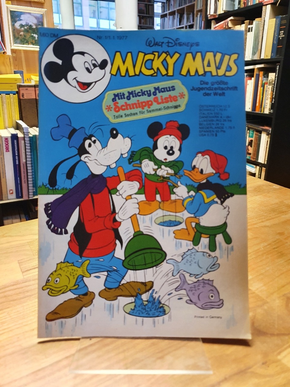 Disney, Micky Maus – Die größte Jugendzeitschrift der Welt, Nr. 1 vom 1.1.1977, Disney, Micky Maus – Die größte Jugendzeitschrift der Welt, Nr. 1 vom 1.1.1977,