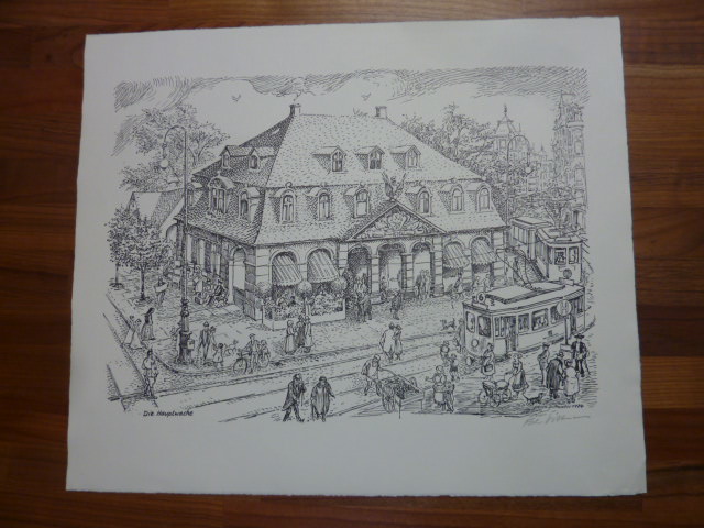 Dittmann, Genrebild: Die Hauptwache [in Frankfurt am Main um 1910],