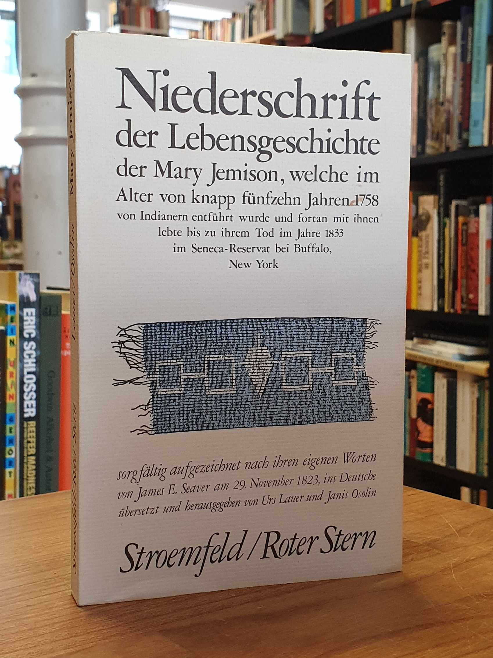 Jennison, Niederschrift der Lebensgeschichte der Mary Jemison, welche im Alter v