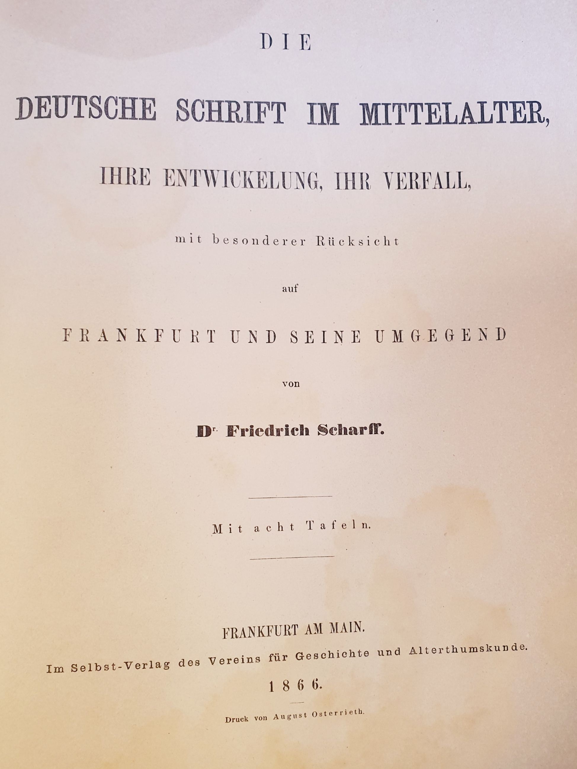 Scharff, Die deutsche Schrift im Mittelalter – Ihre Entwickelung, ihr Verfall, m