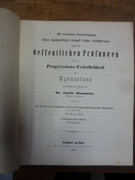 , Teil 1: Die Werke des Landbaues in den Werken und Tagen des Hesiodos (V. 383 –