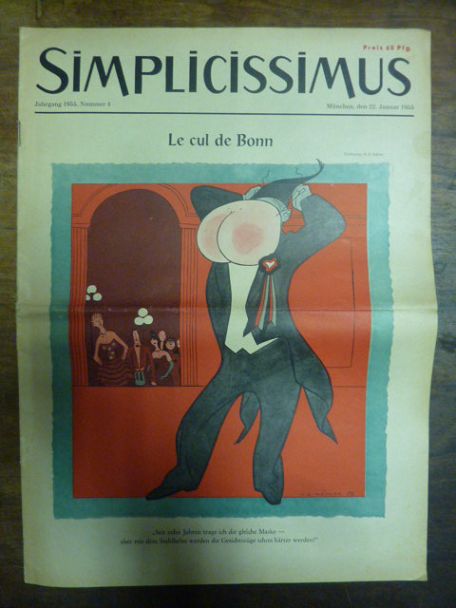 Simplicissimus Jahrgang 1955 – Nummer 4 – München, den 22. Januar 1955: Le cul d