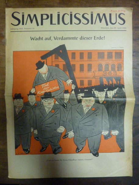 Simplicissimus Jahrgang 1955 – Nummer 18 – München, den 30. April 1955: Wacht au