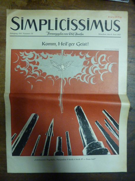 Simplicissimus Jahrgang 1957 – Nummer 23 – München, den 8. Juni 1957: Komm, Heil