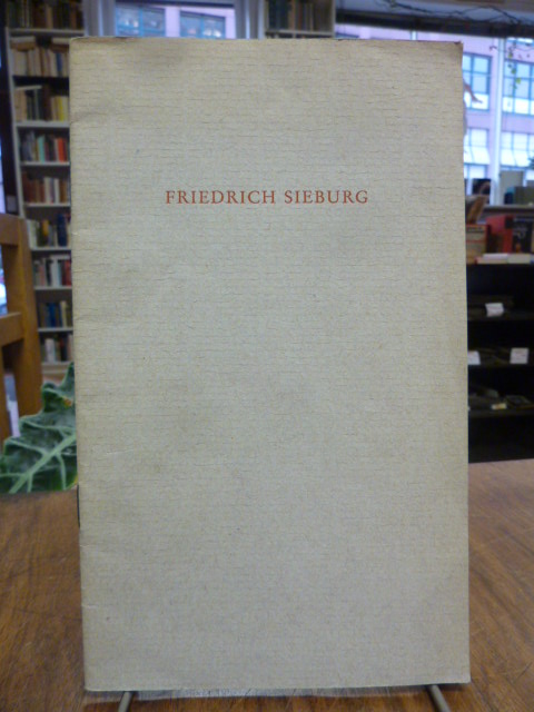 Friedrich Sieburg feiert am 18. Mai 1958 seinen 65. Geburtstag,