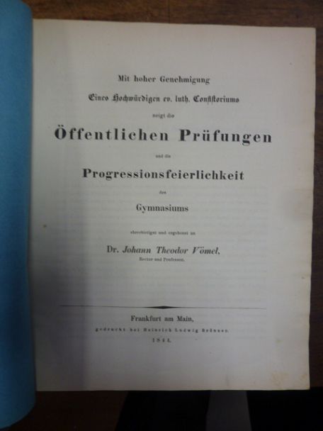 Voemel, Teil 1: Die Aechtheit der Urkunden in des Demosthenes Rede vom Kranze ve