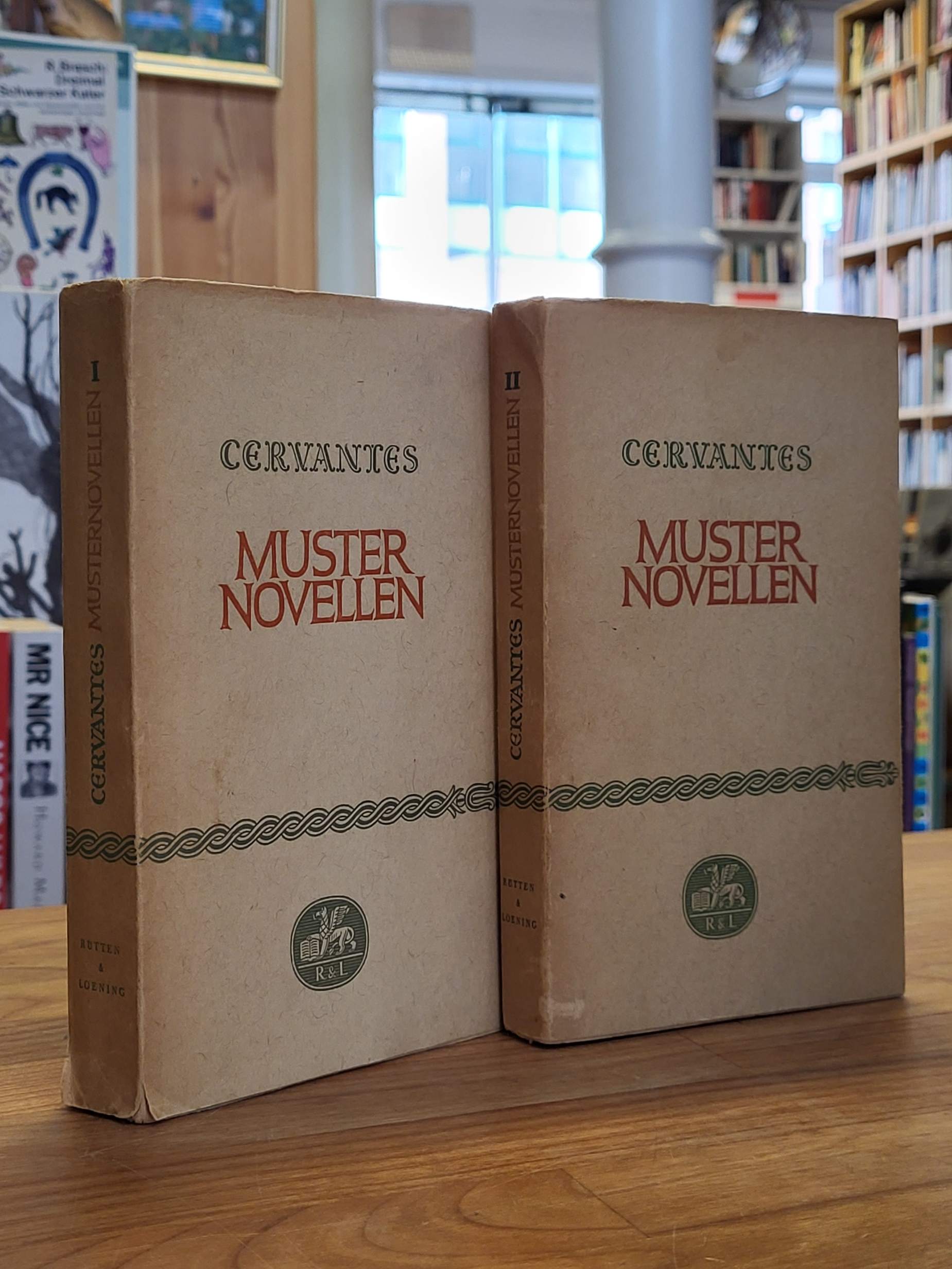 Cervantes Saavedra, Muster-Novellen, Bände 1 und 2 (so komplett), Cervantes Saavedra, Muster-Novellen, Bände 1 und 2 (so komplett),