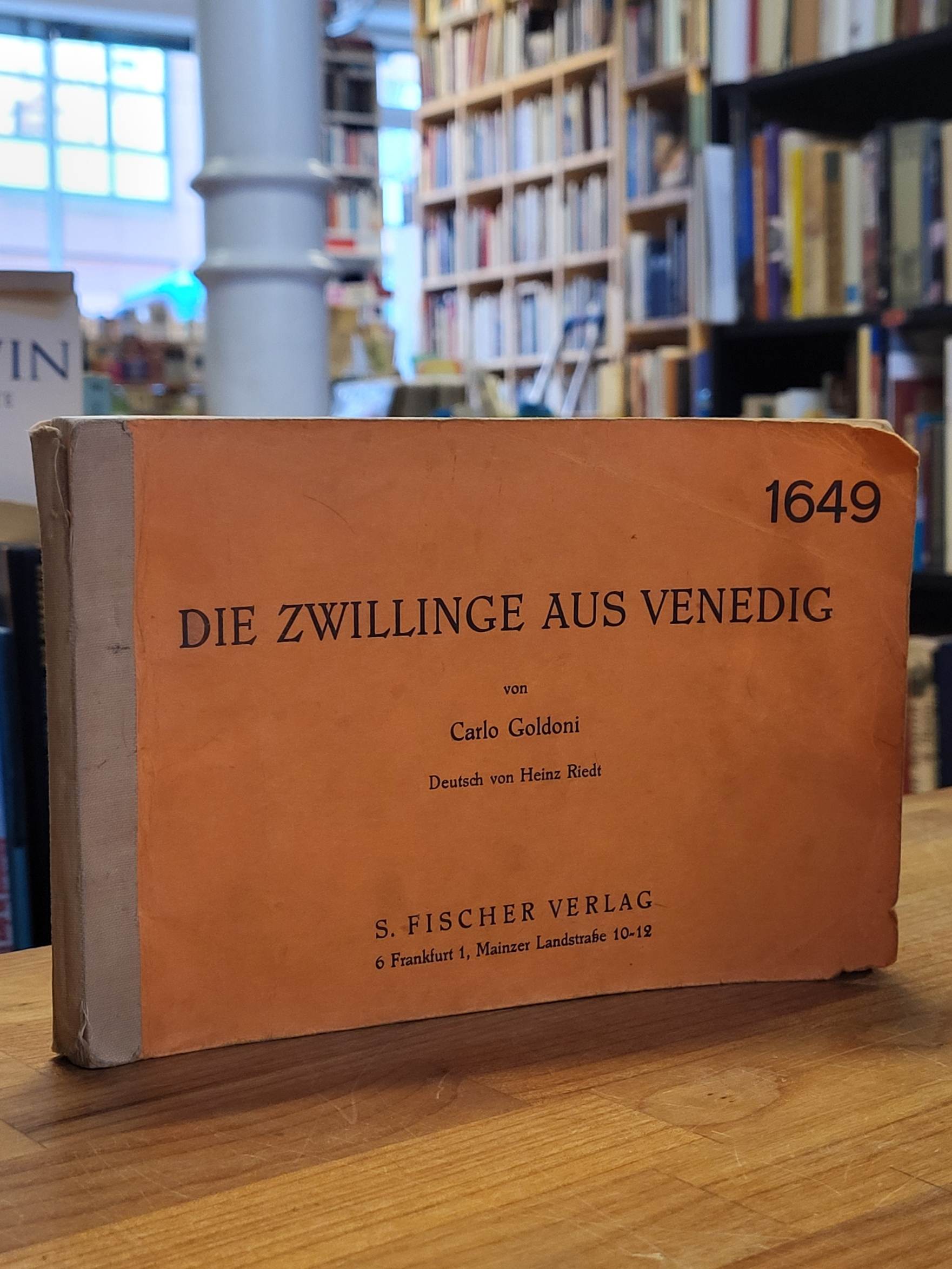 Goldoni, Die Zwillinge aus Venedig – Komödie in drei Akten, Goldoni, Die Zwillinge aus Venedig – Komödie in drei Akten,