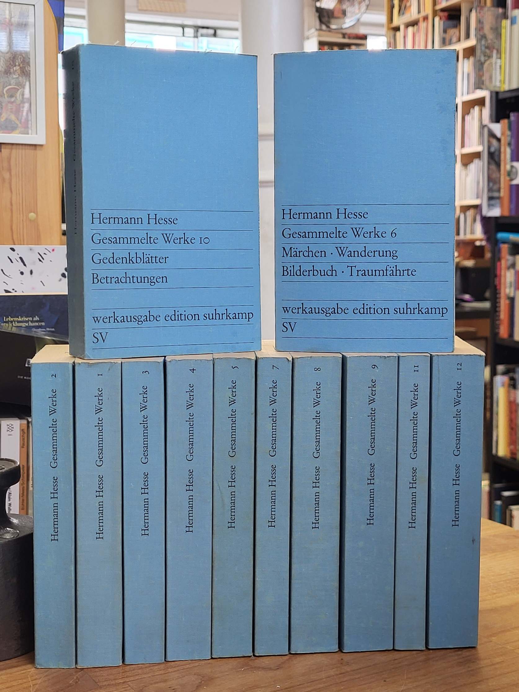 Hesse, Gesammelte Werke in zwölf Bänden, 12 Bände (= alles), Hesse, Gesammelte Werke in zwölf Bänden, 12 Bände (= alles),