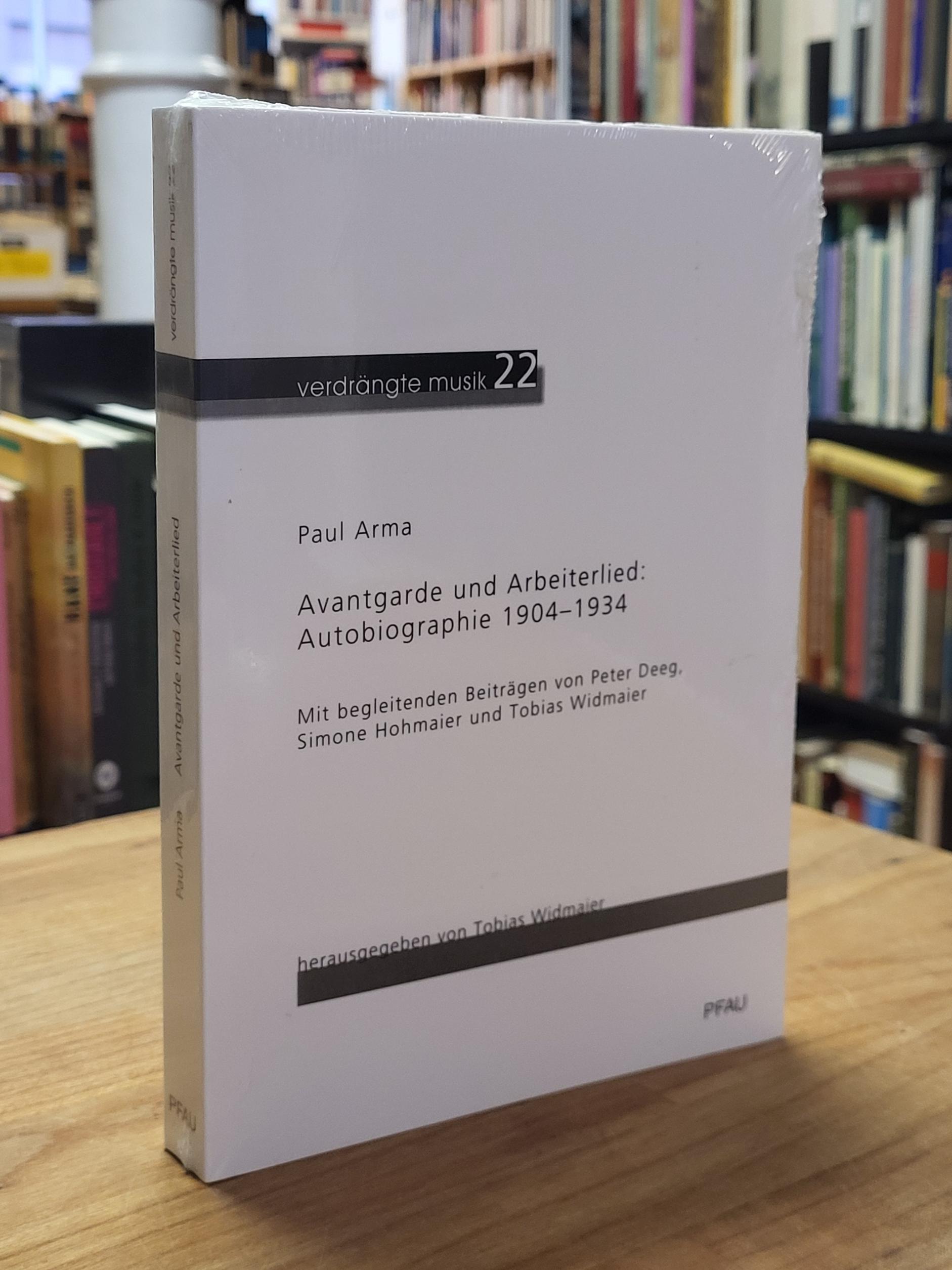 Arma, Avantgarde und Arbeiterlied, Arma, Avantgarde und Arbeiterlied,