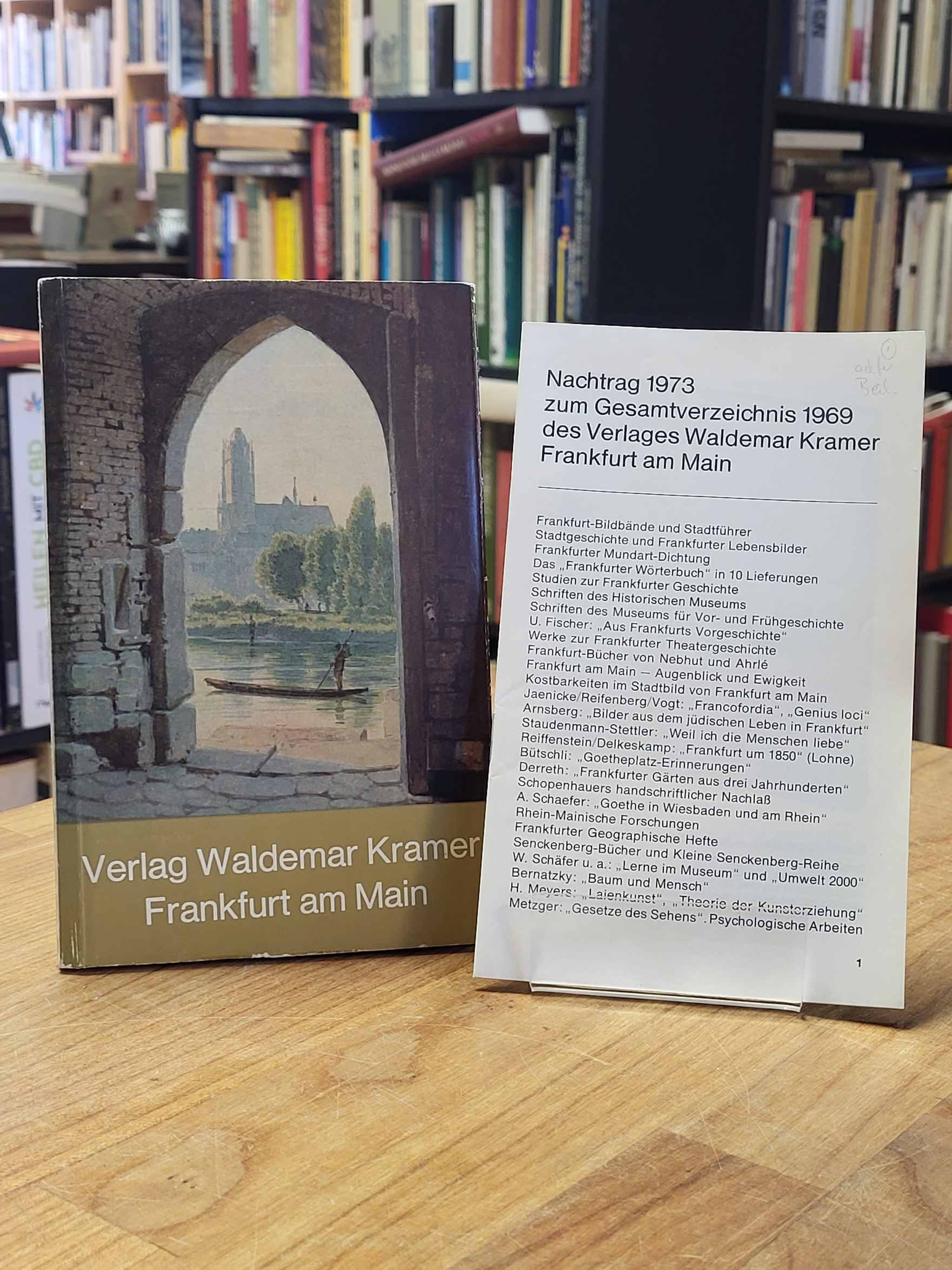 Kramer, Bücher des Verlages Waldemar Kramer Frankfurt am Main – Gesamtverzeichni Kramer, Bücher des Verlages Waldemar Kramer Frankfurt am Main – Gesamtverzeichni