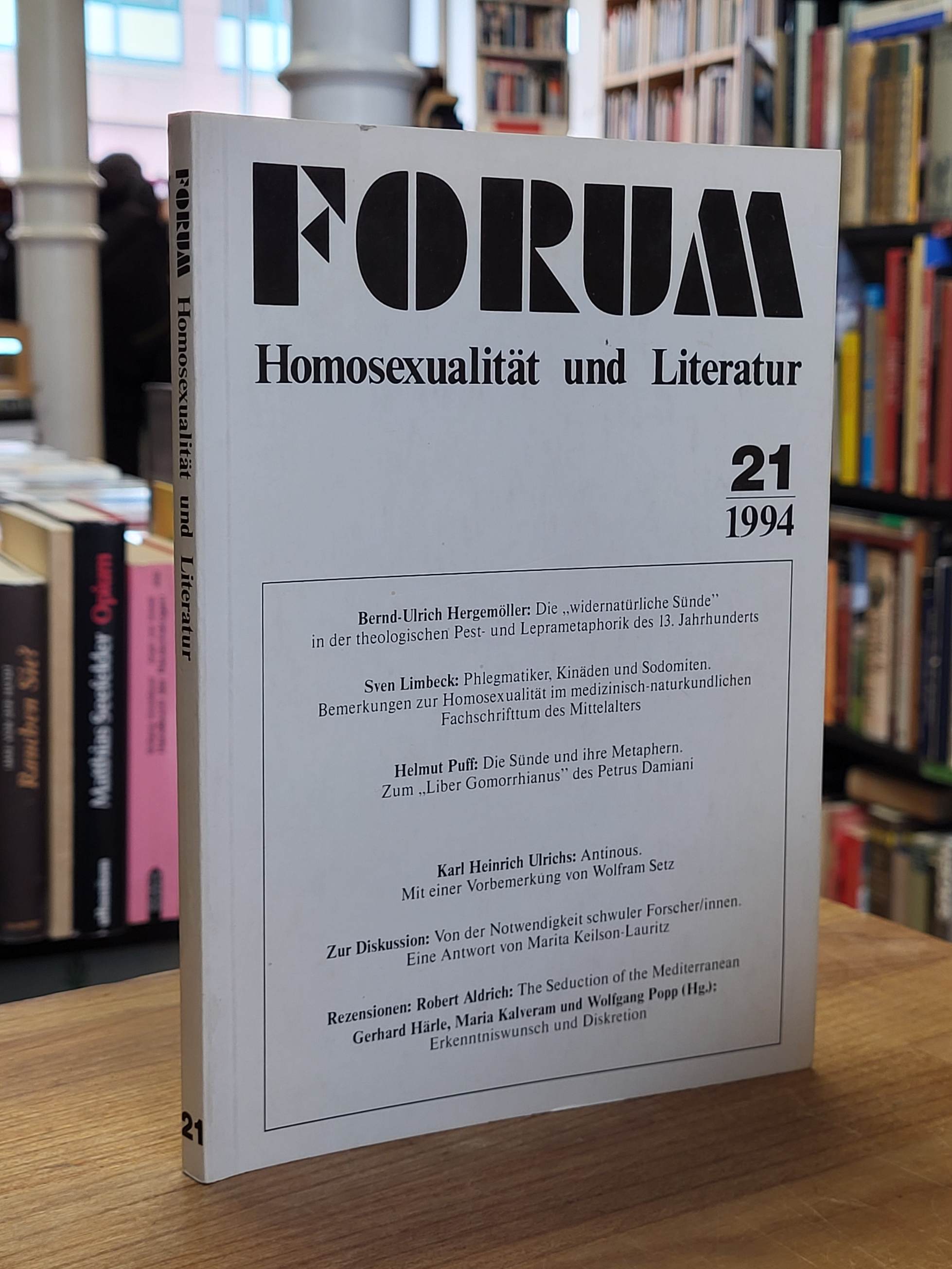 Forum Homosexualität und Literatur, Forum Homosexualität und Literatur,