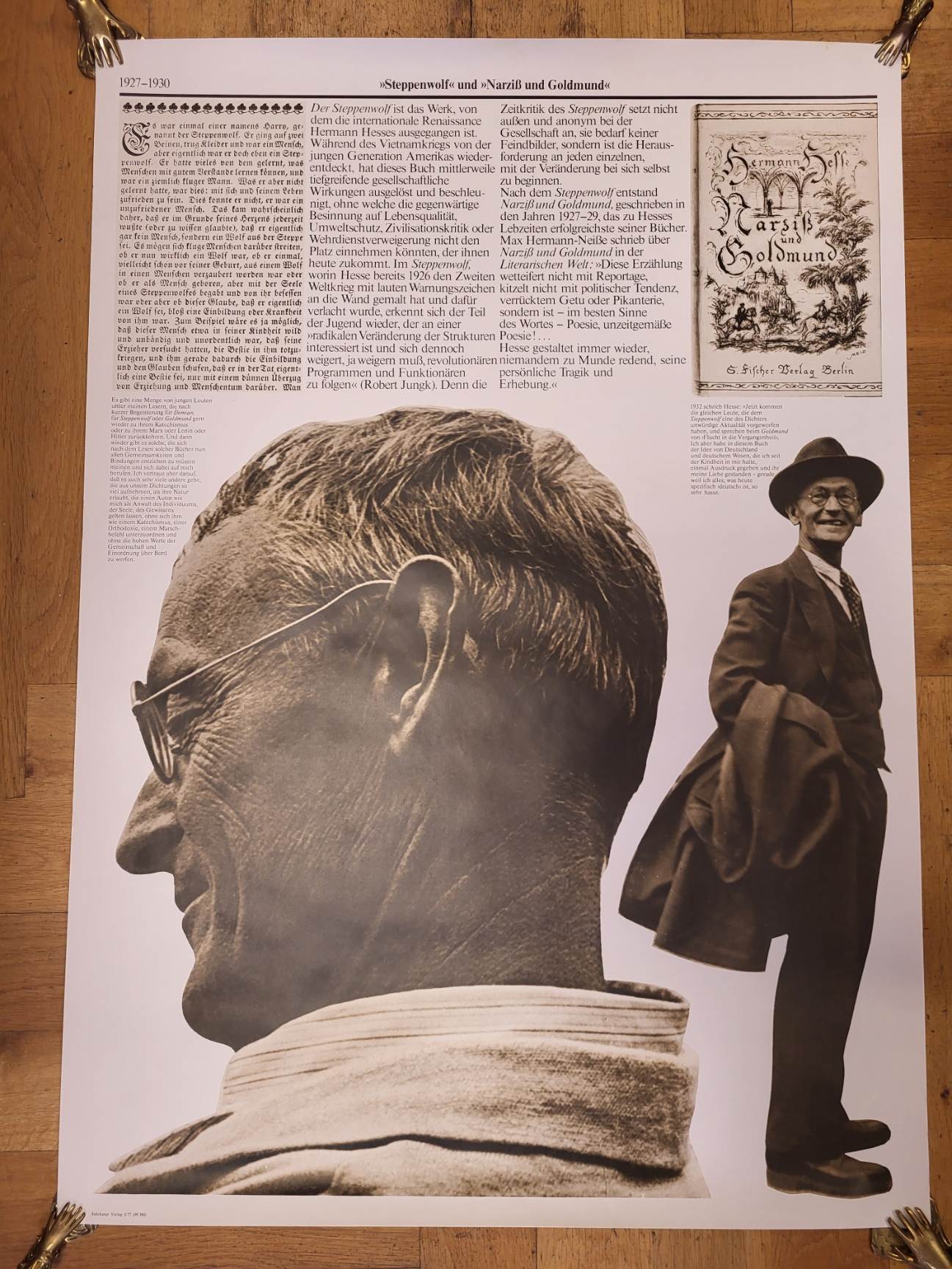 Hesse, 7 große Hermann-Hesse-Plakate, Hesse, 7 große Hermann-Hesse-Plakate,