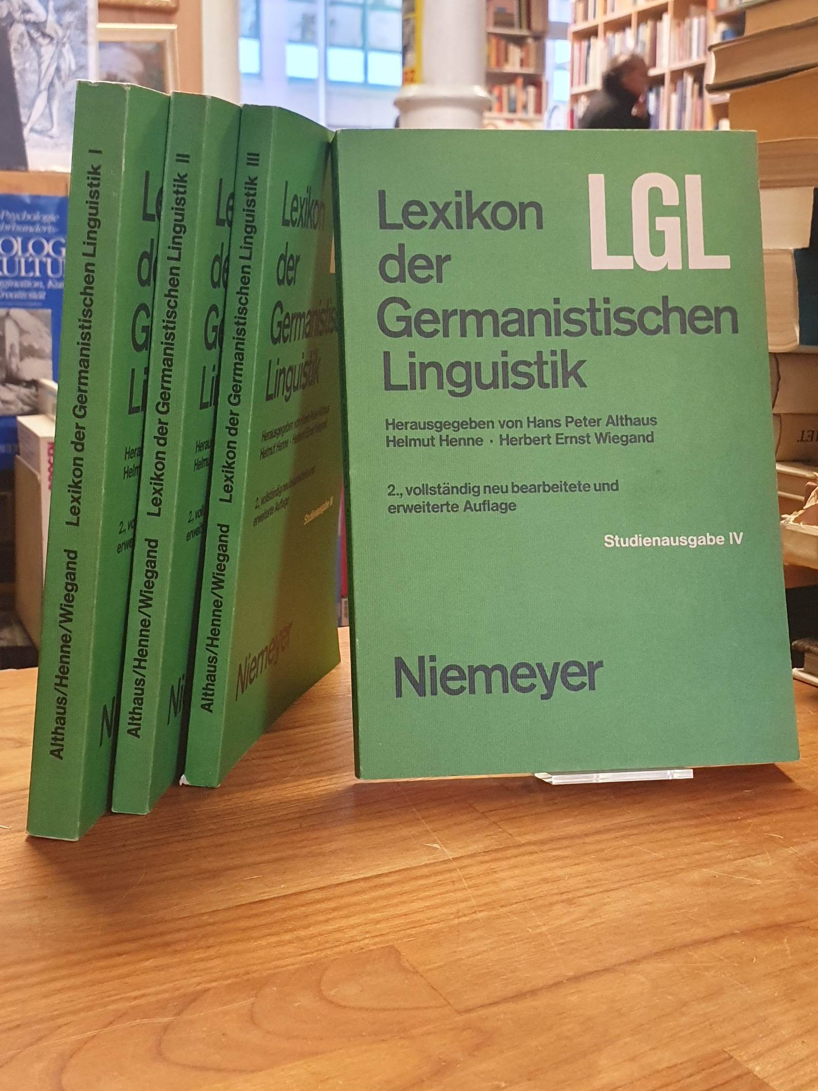 Althaus, Lexikon der Germanistischen Linguistik – Studienausgabe I – IV.,