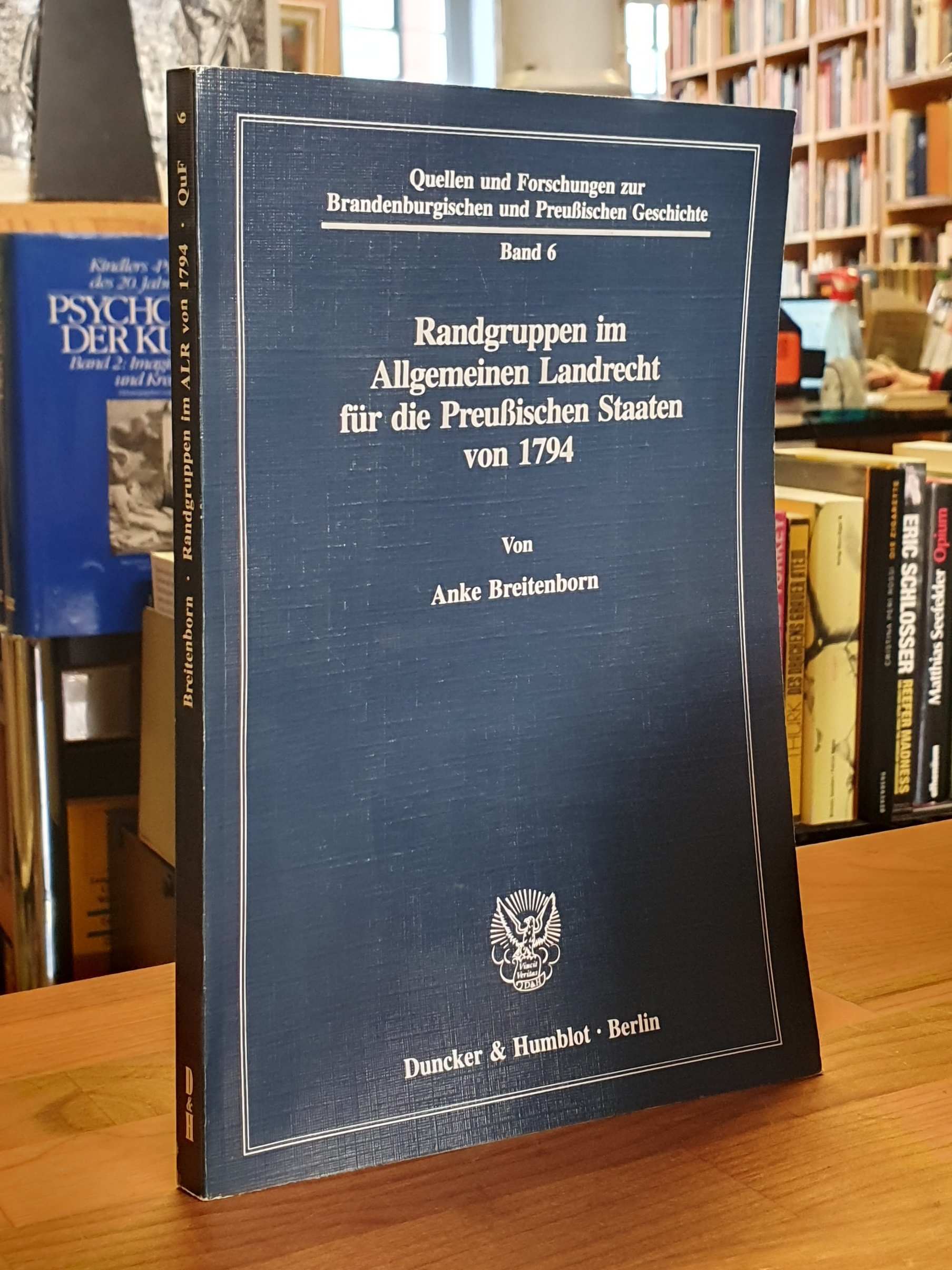 Breitenborn, Randgruppen im Allgemeinen Landrecht für die Preussischen Staaten v Breitenborn, Randgruppen im Allgemeinen Landrecht für die Preussischen Staaten v