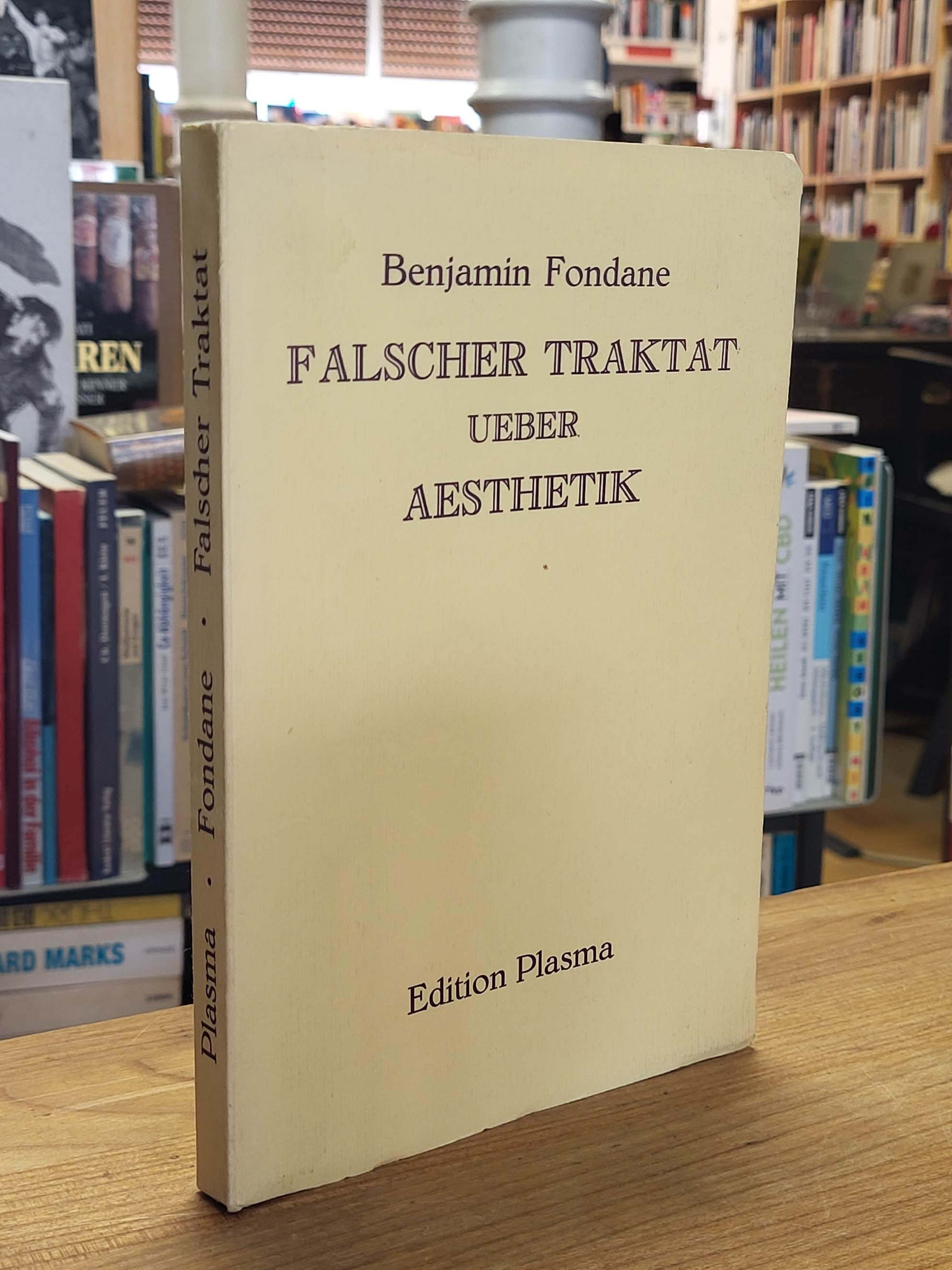 Fondane, Falscher Traktat über Ästhetik, Fondane, Falscher Traktat über Ästhetik,