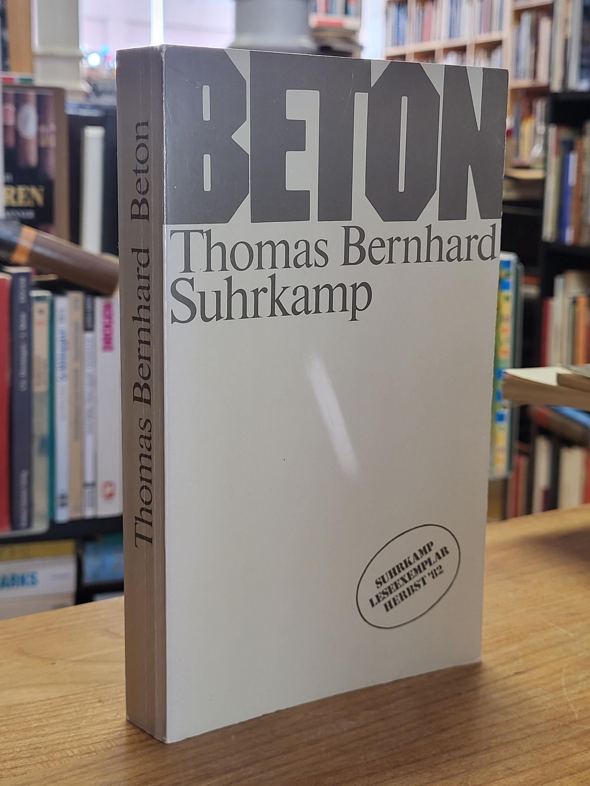Bernhard, Beton, [Suhrkamp Leseexemplar Herbst ’82]]