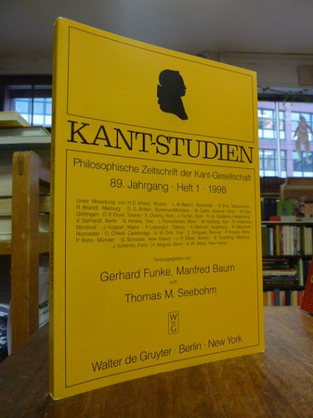 Kant, Kant-Studien – Philosophische Zeitschrift der Kant-Gesellschaft, 89. Jahrg Kant, Kant-Studien – Philosophische Zeitschrift der Kant-Gesellschaft, 89. Jahrg