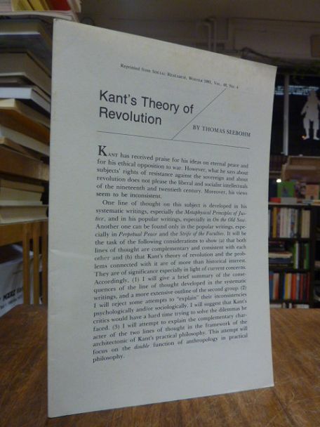 Kant, Kant’s Theory of Revolution,