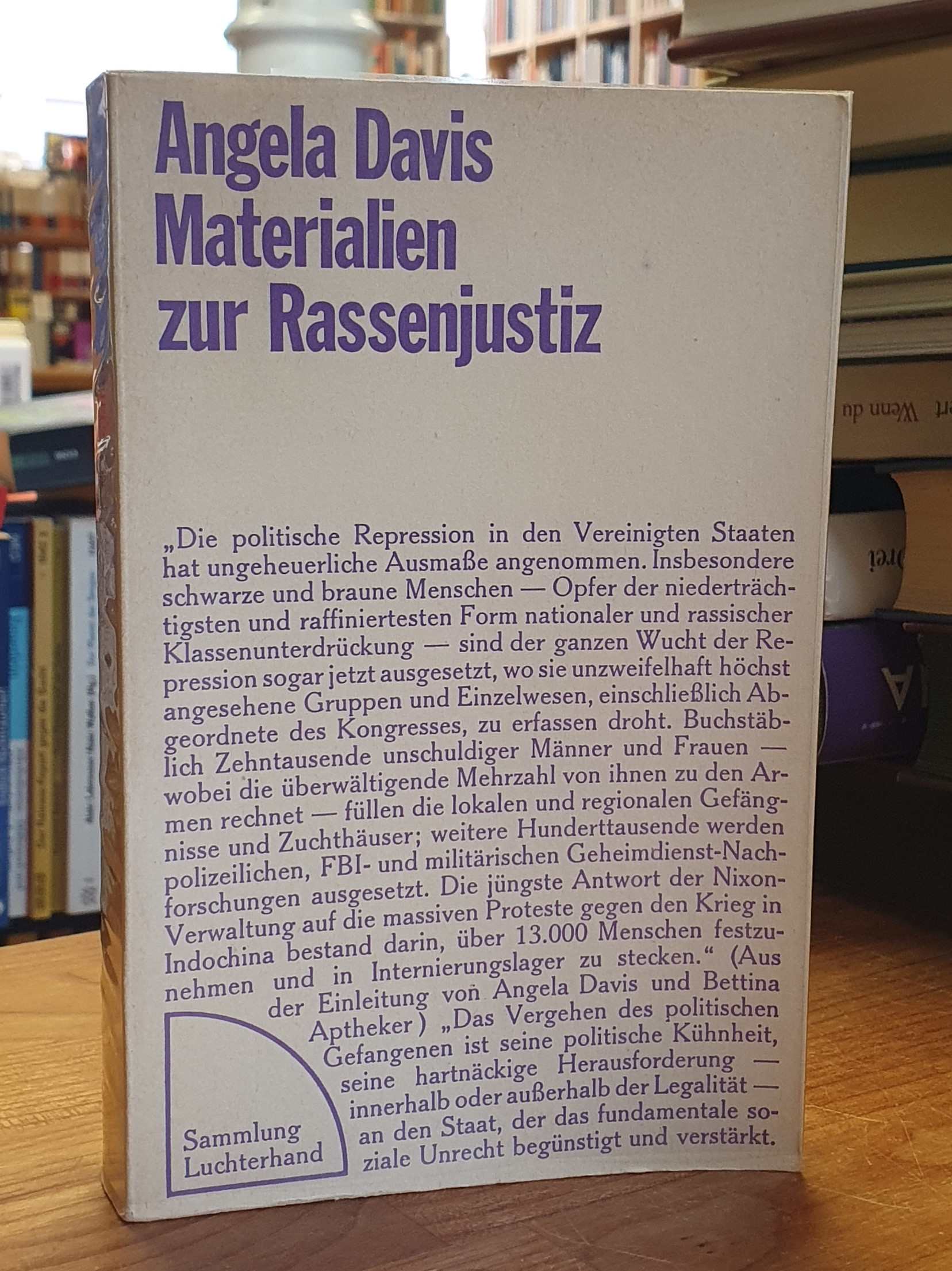 Davis, Materialien zur Rassenjustiz – if they come in the morning – Stimmen des Davis, Materialien zur Rassenjustiz – if they come in the morning – Stimmen des