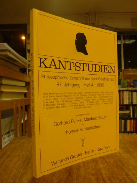 Kant, Kant-Studien – Philosophische Zeitschrift der Kant-Gesellschaft, 87. Jahrg