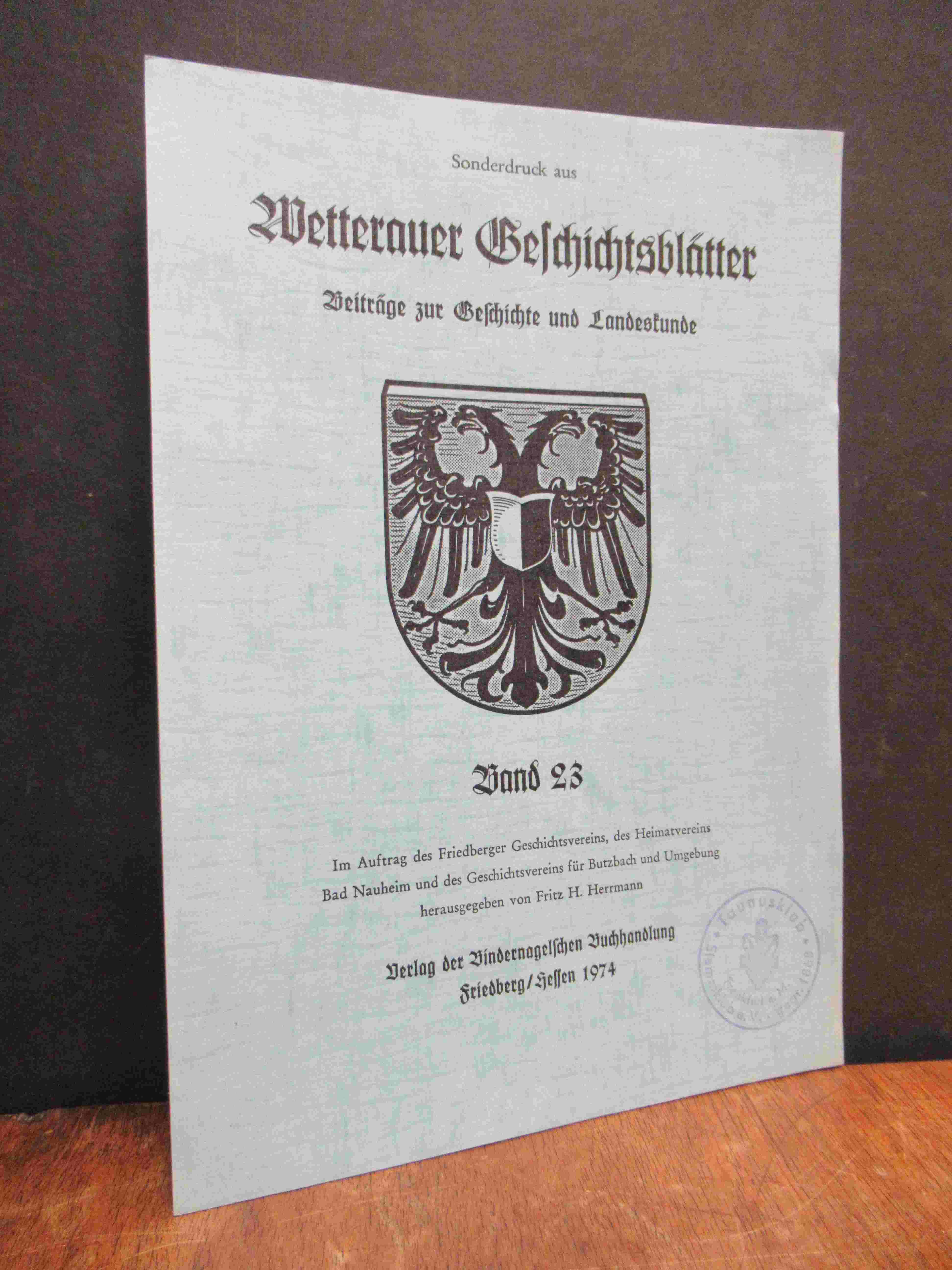 Beiträge u.a.: Dietwulf Baatz: „Die Ringwälle auf dem Brüler Berg bei Butzbach“