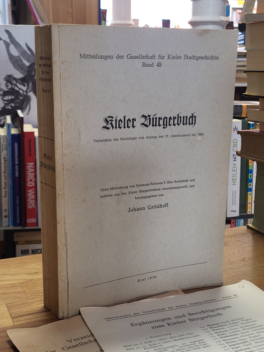 Grönhoff, Kieler Bürgerbuch, Grönhoff, Kieler Bürgerbuch,