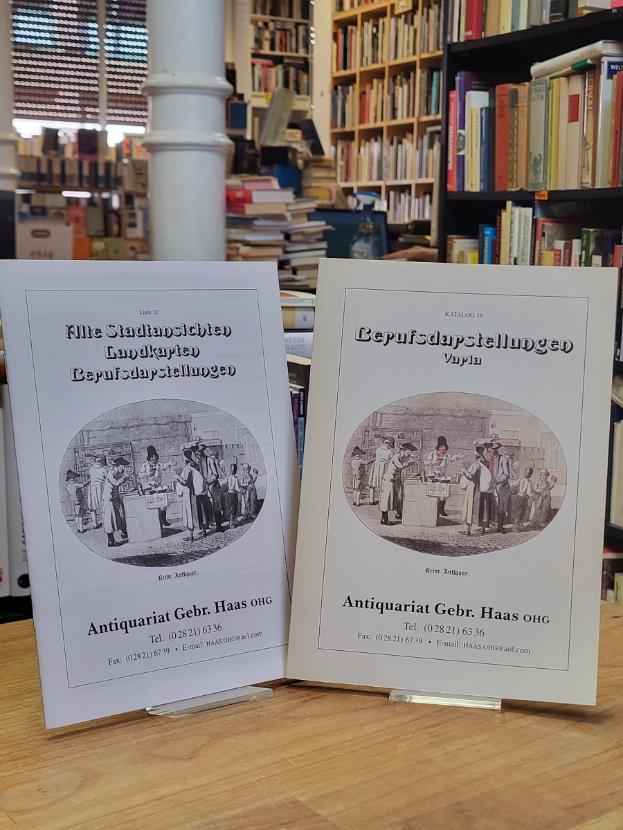 Auktionskatalog, Zwei Auktionskataloge Berufsdarstellungen: 1. Katalog 58: Beruf Auktionskatalog, Zwei Auktionskataloge Berufsdarstellungen: 1. Katalog 58: Beruf