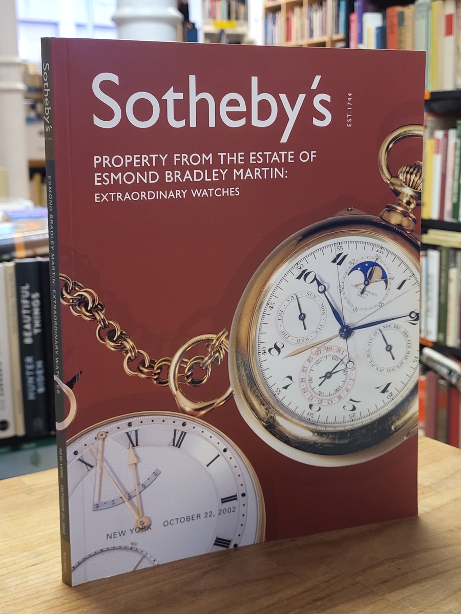 Sotheby’s, Property from the Estate of Esmond Bradley Martin, Extraordinary Watc Sotheby’s, Property from the Estate of Esmond Bradley Martin, Extraordinary Watc
