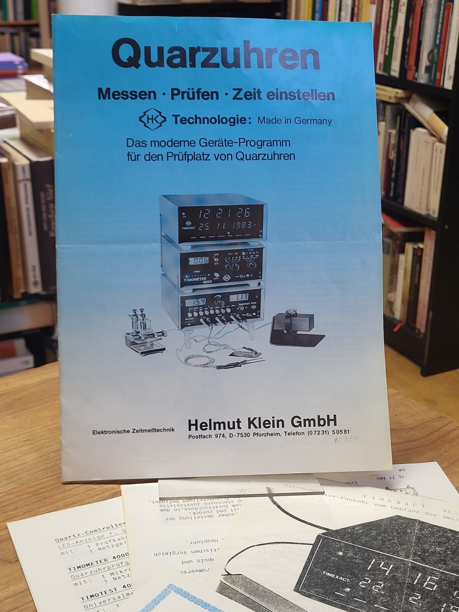 Prospekt Timeact TE 77, Quarzuhren – Messen, Prüfen, Zeit einstellen, Prospekt Timeact TE 77, Quarzuhren – Messen, Prüfen, Zeit einstellen,