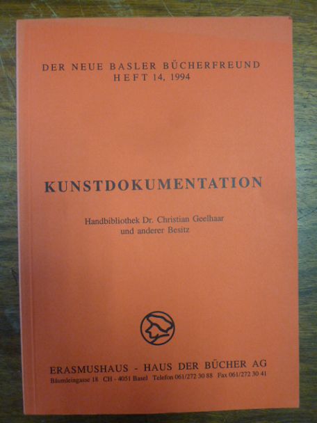 Antiquariatskatalog / Erasmushaus, Der Neue Basler Bücherfreund, Heft 15, 1995,