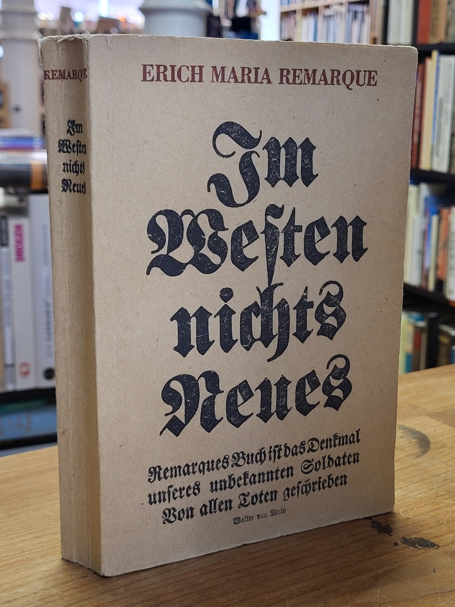Remarque, Im Westen nichts Neues – [Roman],