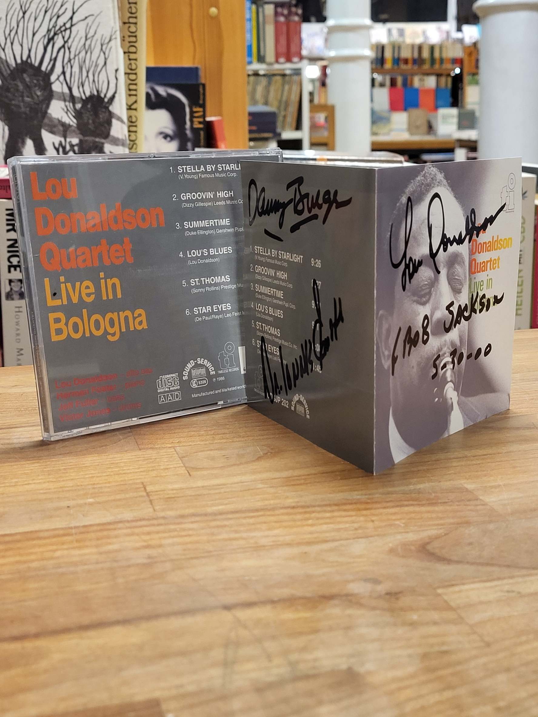 Lou Donaldson Quartet, Live In Bologna, (signiert), Lou Donaldson Quartet, Live In Bologna, (signiert),