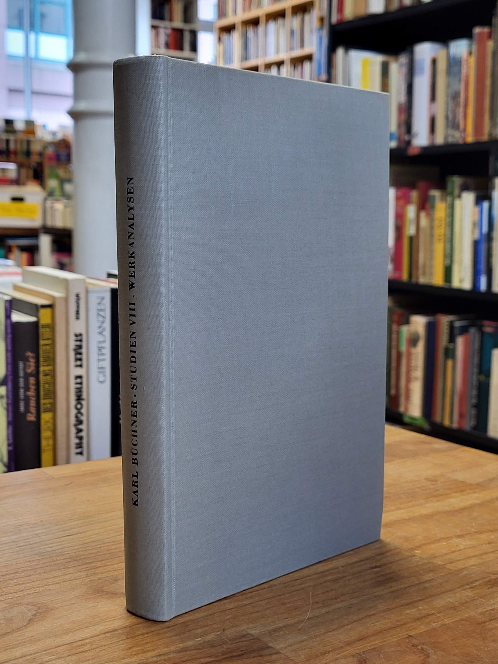 Büchner, Werkanalysen – Studien zur römischen Literatur Band 8, Büchner, Werkanalysen – Studien zur römischen Literatur Band 8,