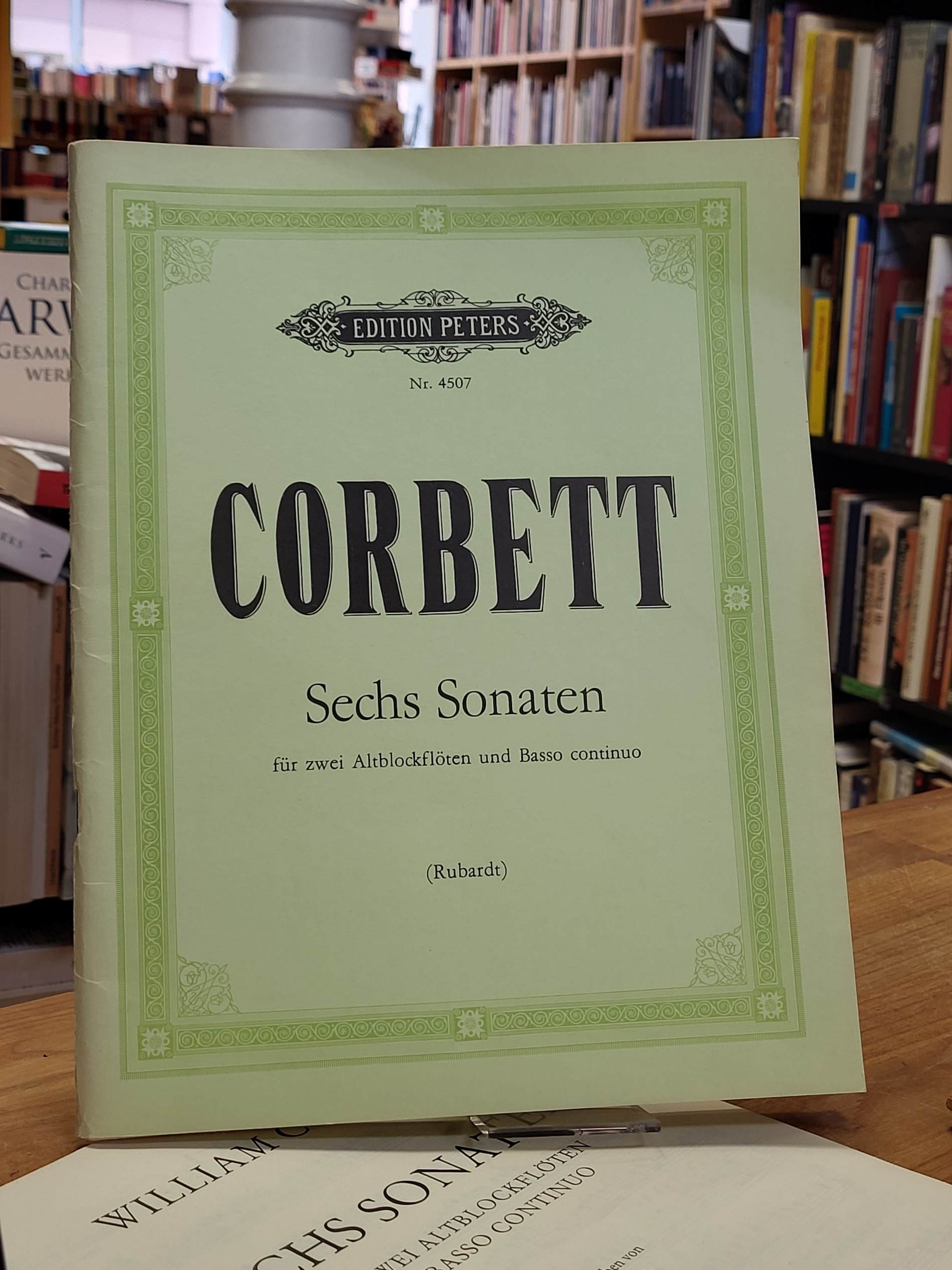 Corbett, Sechs Sonaten für zwei Altblockflöten und Basso Continuo, Corbett, Sechs Sonaten für zwei Altblockflöten und Basso Continuo,