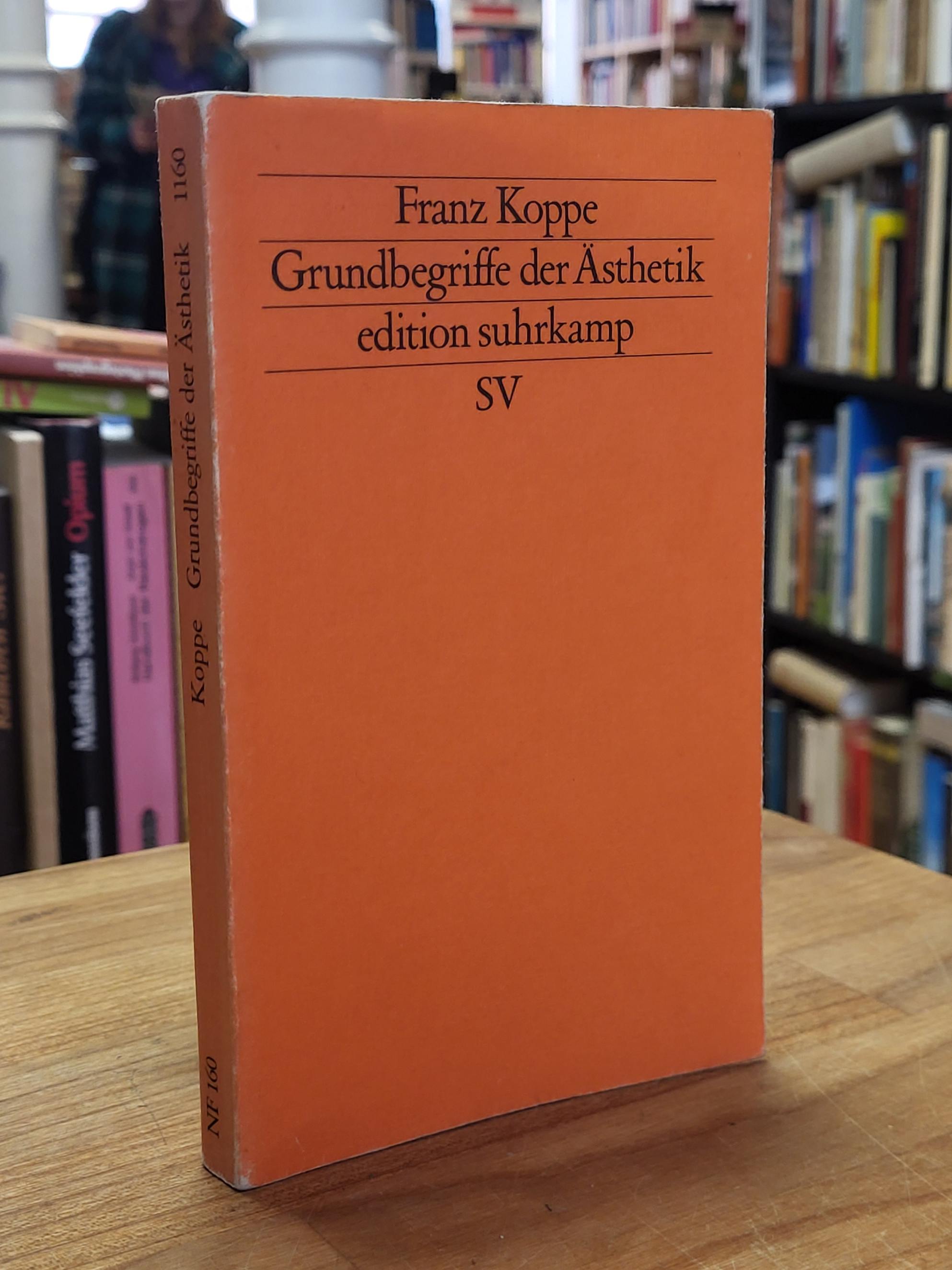 Grundbegriffe der Ästhetik, Grundbegriffe der Ästhetik,