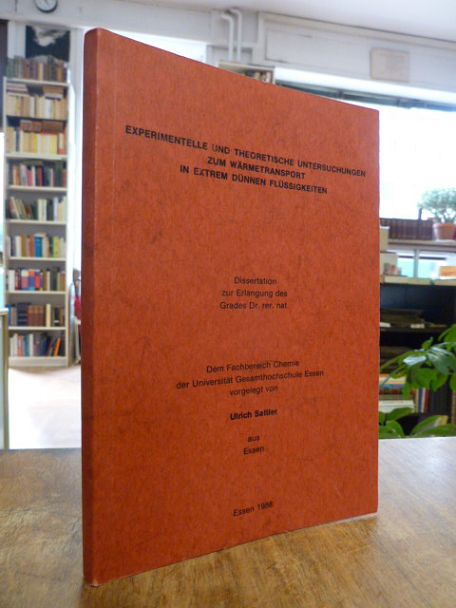 Sattler, Experimentelle und theoretische Untersuchungen zum Wärmetransport in ex Sattler, Experimentelle und theoretische Untersuchungen zum Wärmetransport in ex