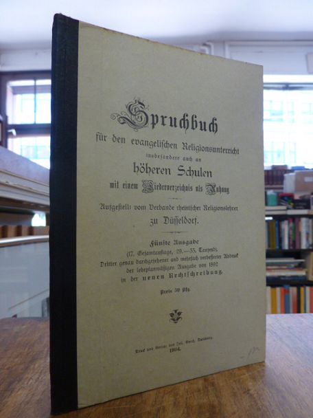 Evers, Spruchbuch für den evangelischen Religionsunterricht, insbesondere auch a