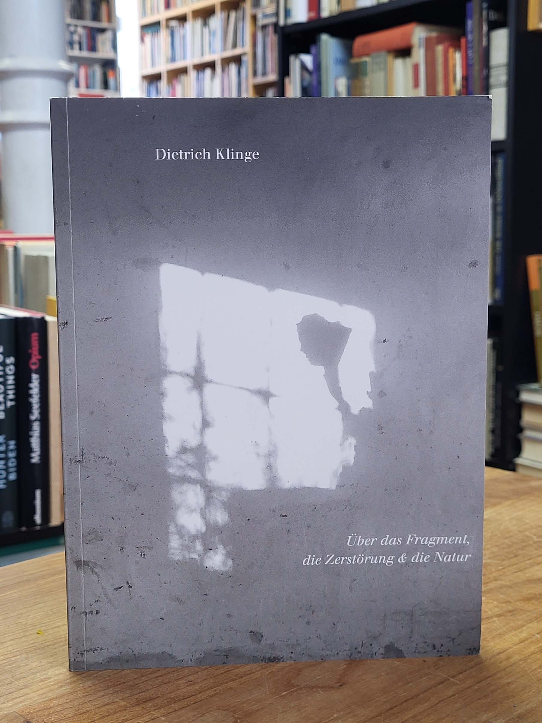 Klinge, Über das Fragment, die Zerstörung der Natur (signiert),