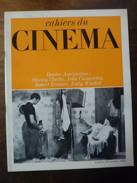 Doniol-Valcroze, Cahiers du Cinema No. 205: Quatre Americains: Shirley Clarke, J