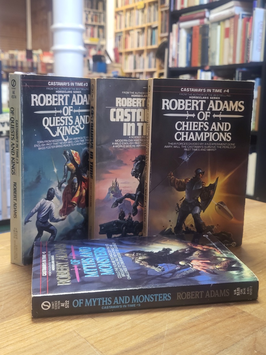Adams, Castaways in Time – Konvolut von vier Bänden,